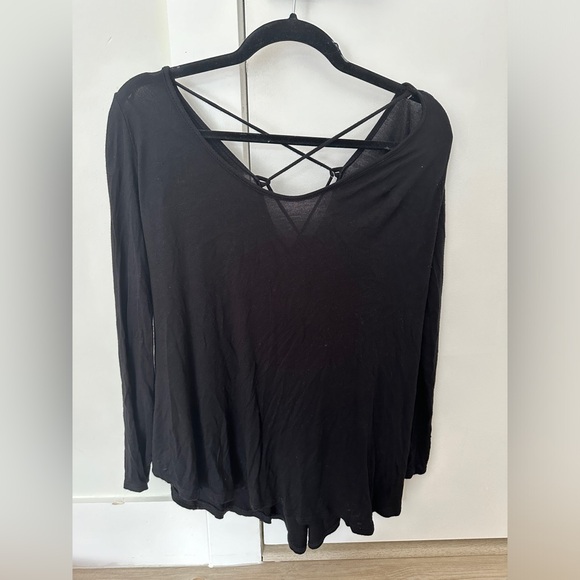Cherish Tops - Black Flowy Top